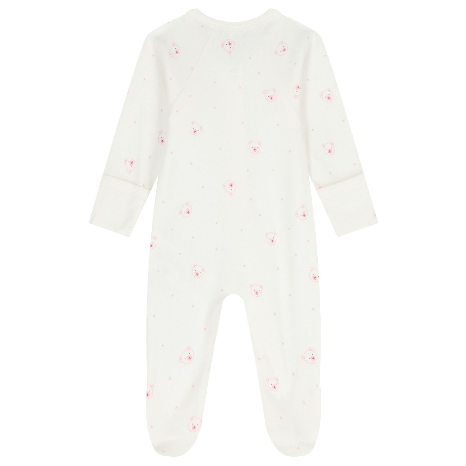 ملابس أطفال للبنات باللونين الأبيض والوردي (عبوة من 4 قطع), 2, hi-res