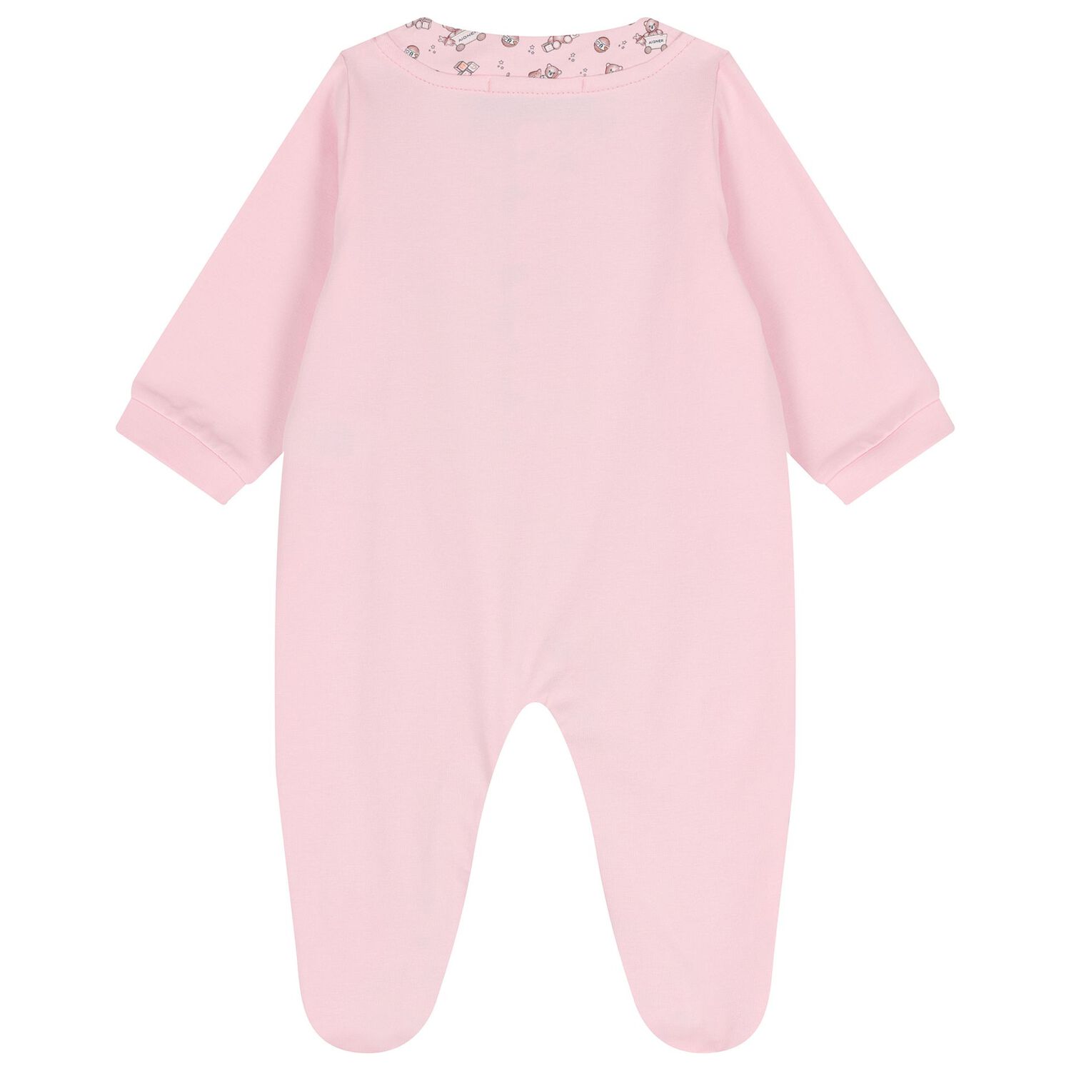 Baby Girls Pink Teddy Bear Babygrow, 3, hi-res