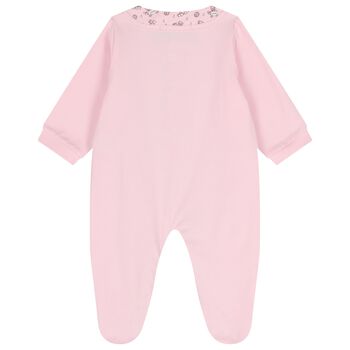 Baby Girls Pink Teddy Bear Babygrow