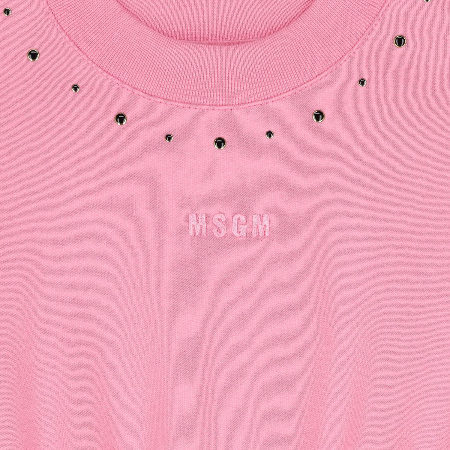 Girls Pink Logo Dress, 1, hi-res