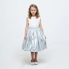 Girls Silver Metallic Skirt, 1, hi-res