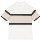 قميص بولو قطني أزرق داكن للأولاد, 1, hi-res