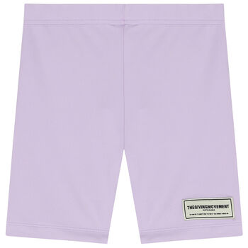 Purple Logo Cycling Shorts