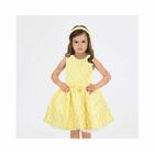 Girls Yellow Flower Dress, 1, hi-res