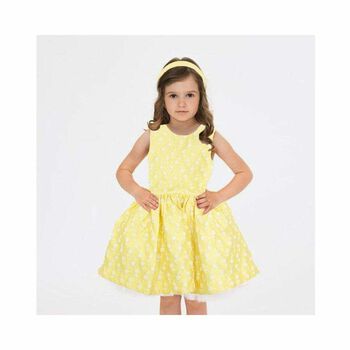 Girls Yellow Flower Dress