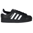 Black Logo Superstar Trainers, 1, hi-res