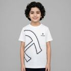 Boys White Logo T-Shirt, 1, hi-res