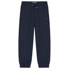 Boys Red & Navy Blue Logo Joggers Set, 1, hi-res