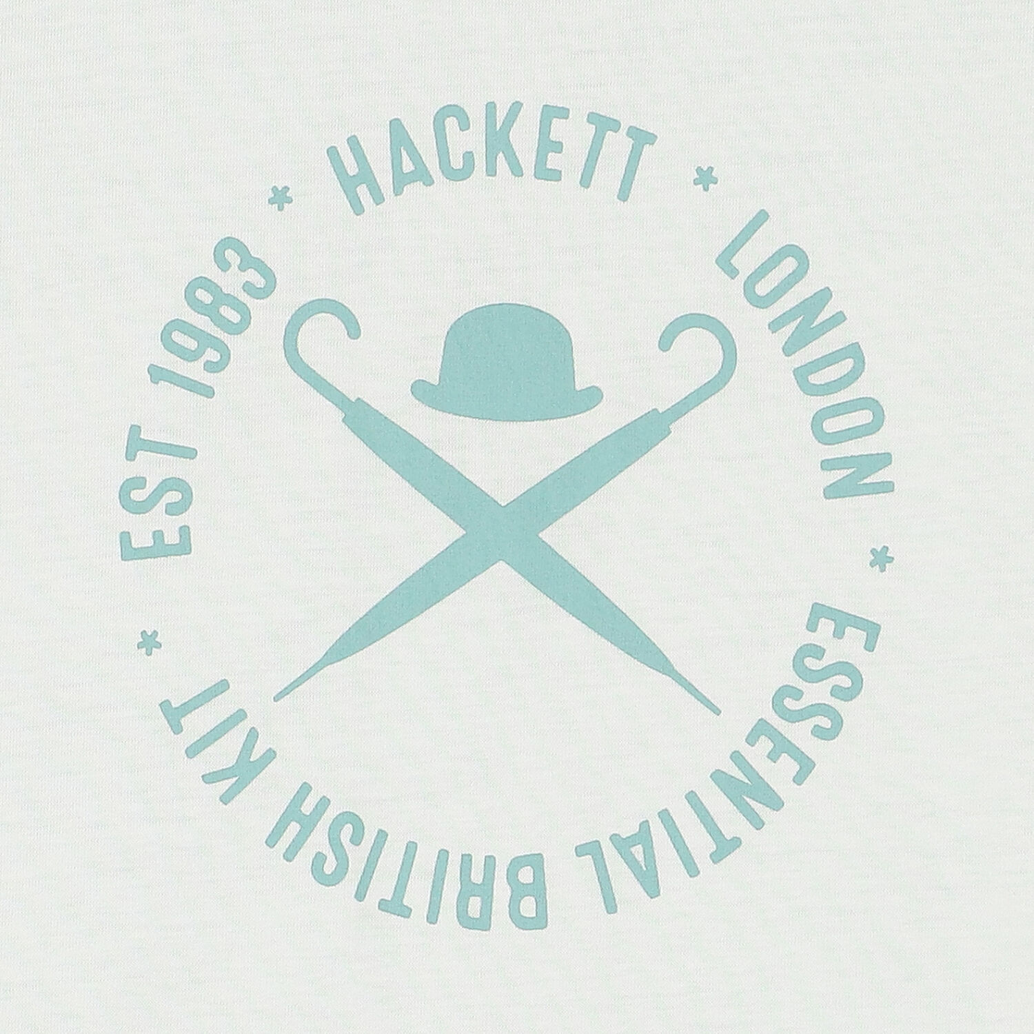 Boys Ivory & Blue Logo T-Shirt, 1, hi-res