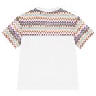 Boys White Zigzag T-Shirt, 1, hi-res