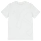 طقم شورت للأولاد بالشعار باللون الابيض والكحلي, 1, hi-res