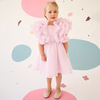 Girls Pink Ruffled Dress, 1, hi-res