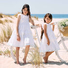 فستان مطرز باللون الأبيض للبنات, 1, hi-res