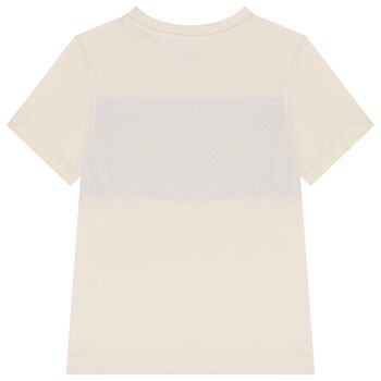 Boys Beige Logo T-Shirt