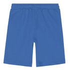 Boys Blue Logo Shorts, 1, hi-res