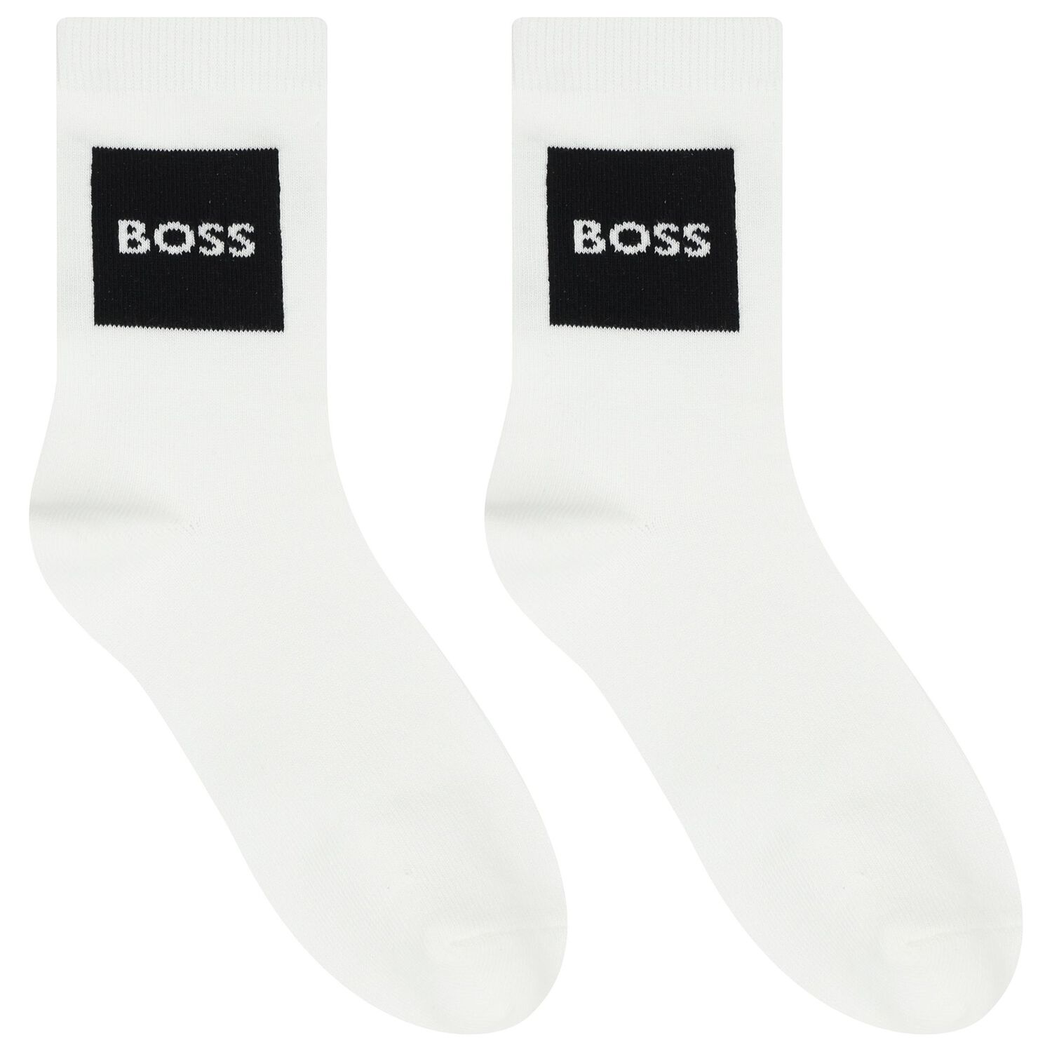 Boys Grey, White & Beige Logo Socks ( 3-Pack ) , 1, hi-res