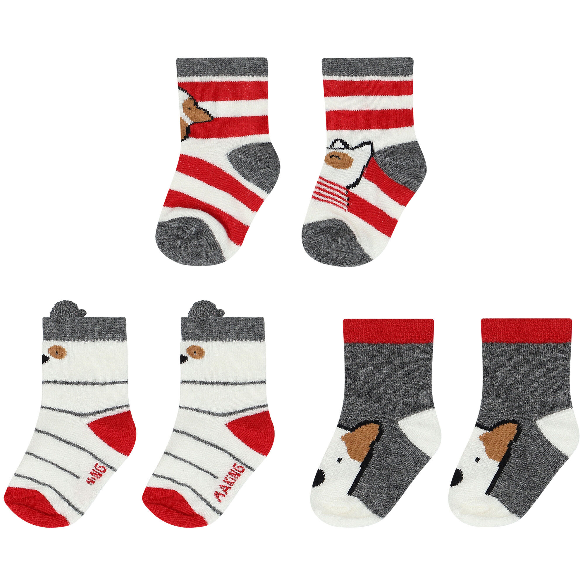 Red baby shop socks boy