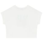 Girls White & Aqua Bird Shorts Set, 2, hi-res