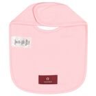 Baby Girls Pink Teddy Bear Logo Baby Bib, 3, hi-res