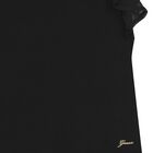 Girls Black Logo T-Shirt, 3, hi-res