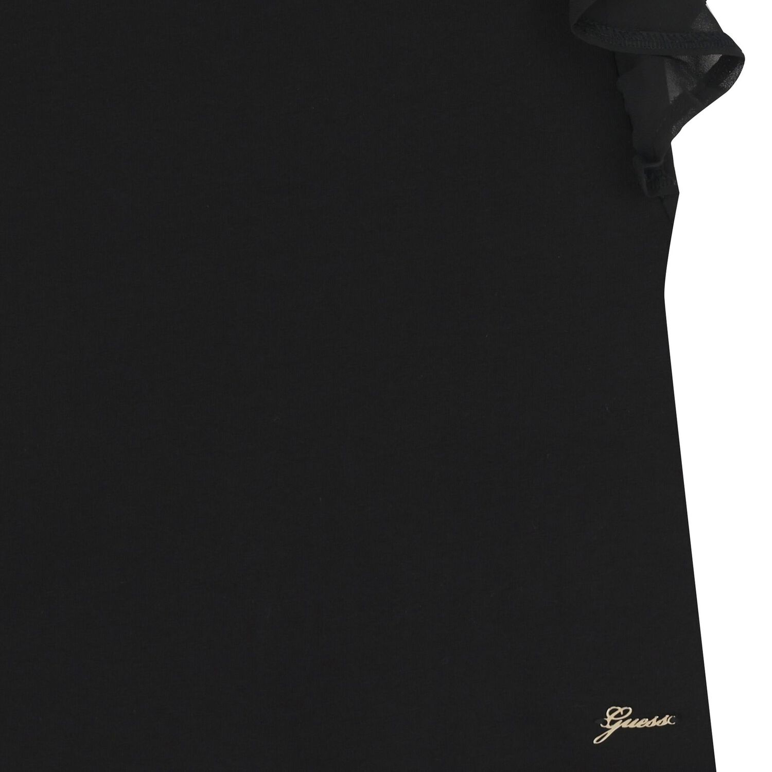 Girls Black Logo T-Shirt, 3, hi-res