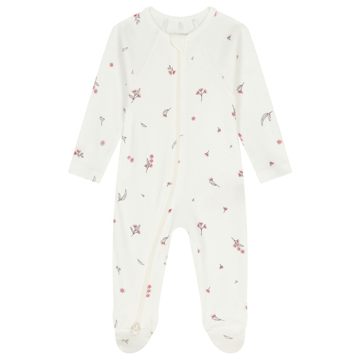 Baby Girls White & Pink Babygrows ( 4 Pack ), 4, hi-res image number null