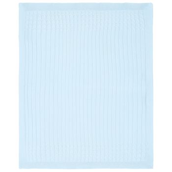 Baby Boys Blue Knit Blanket