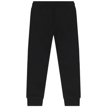 Boys Black Logo Joggers