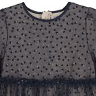 Girls Navy Blue Heart Tulle Dress, 1, hi-res