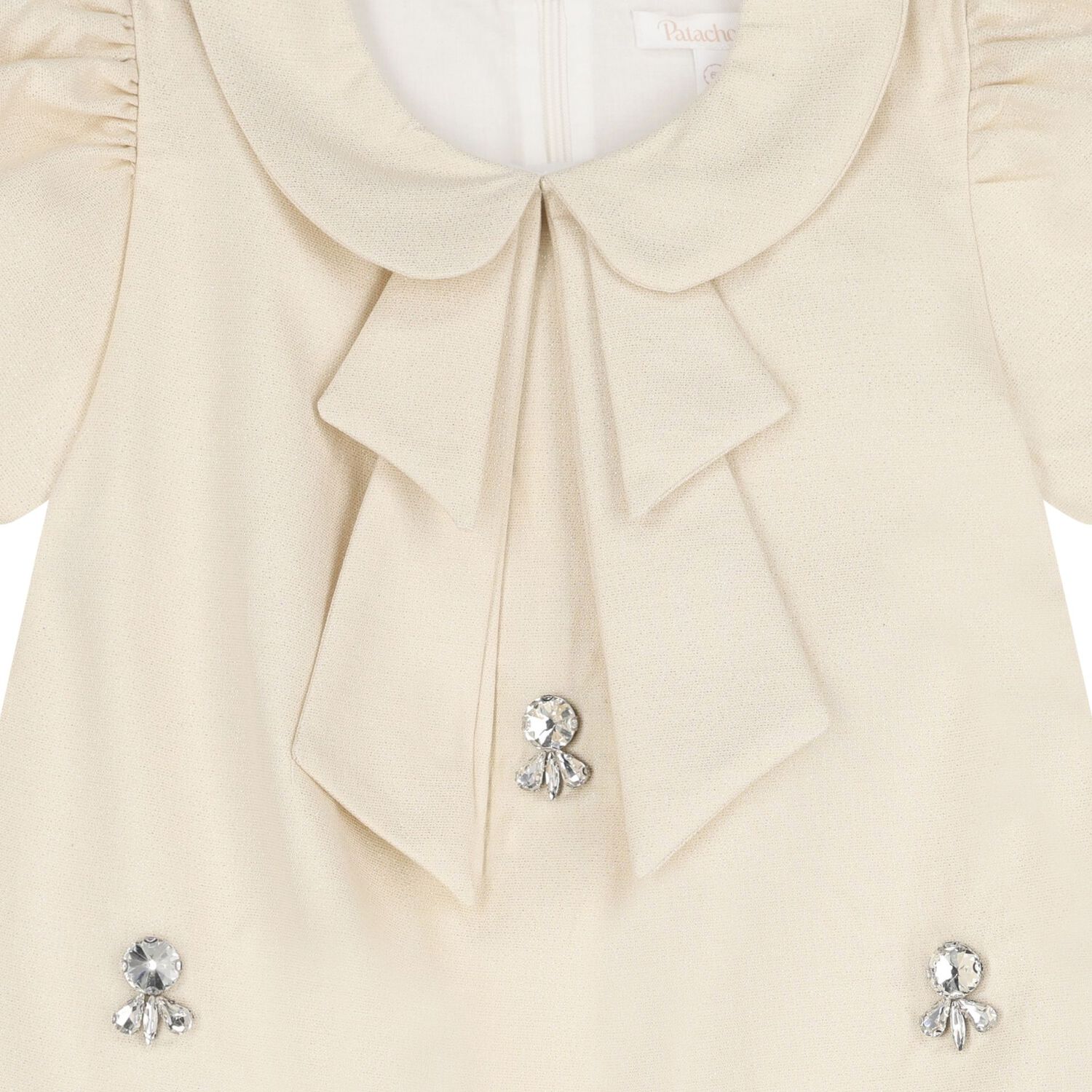 فستان ذهبي مزين بالذهب للبنات, 1, hi-res