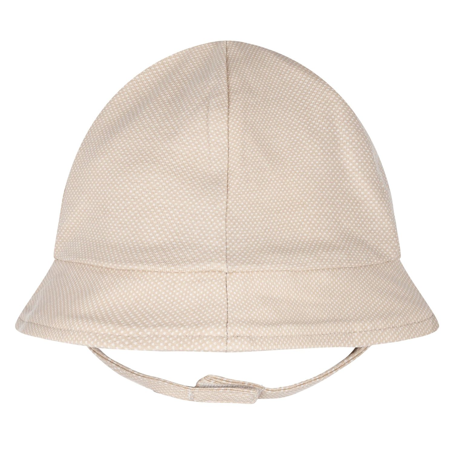 Baby Boys Beige & White Dungaree & Hat Set, 3, hi-res image number null