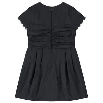Girls Black Bow Dress