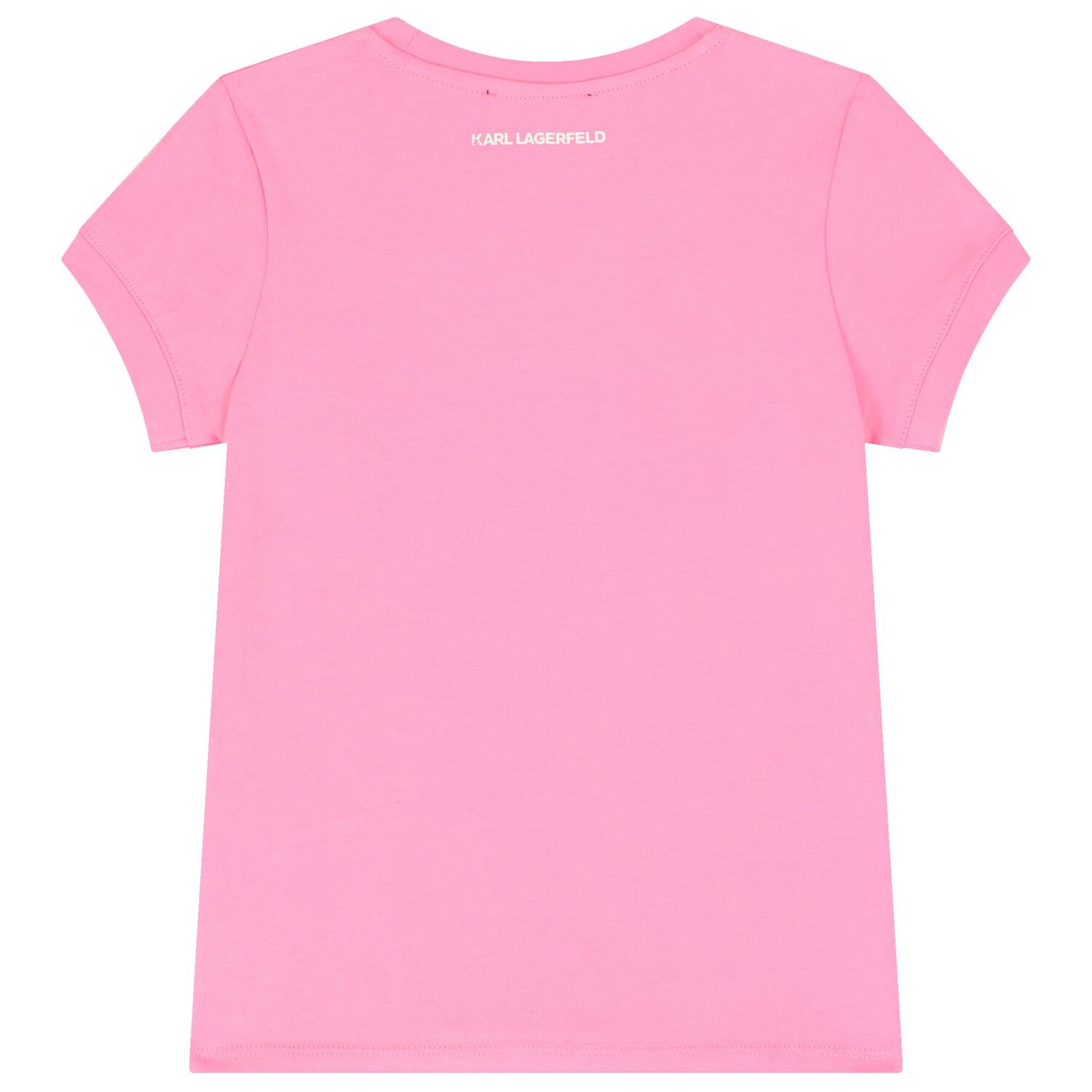 تيشيرت بنات بشعار الشوبيت باللون الوردى, 1, hi-res