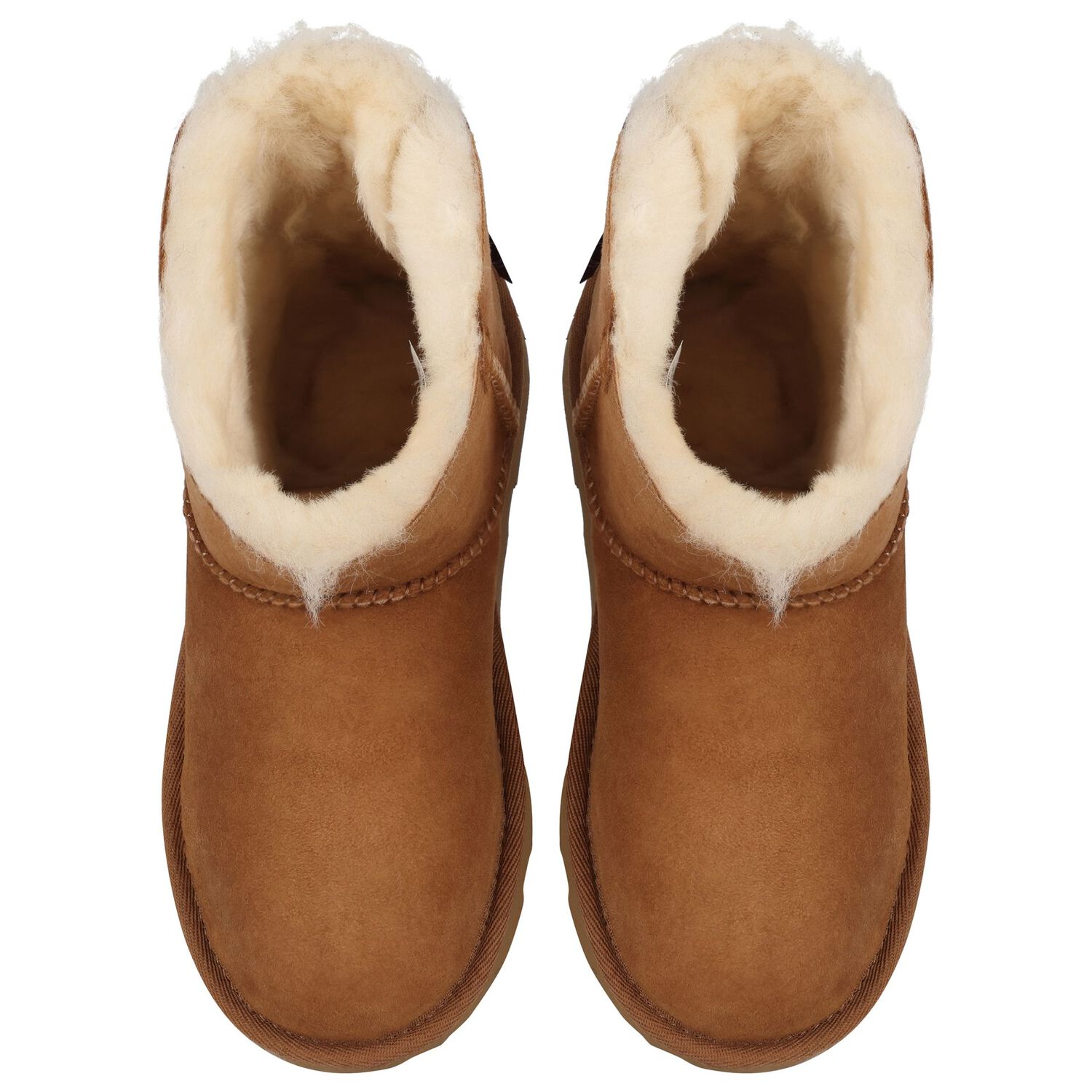 حذاء ميني بيلي باو II من جلد الغزال للبنات باللون البيج, 2, hi-res