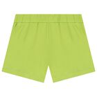 طقم بنات شورت باللون الأبيض والأخضر, 1, hi-res