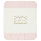 Ivory & Pink Baby Blanket, 3, hi-res