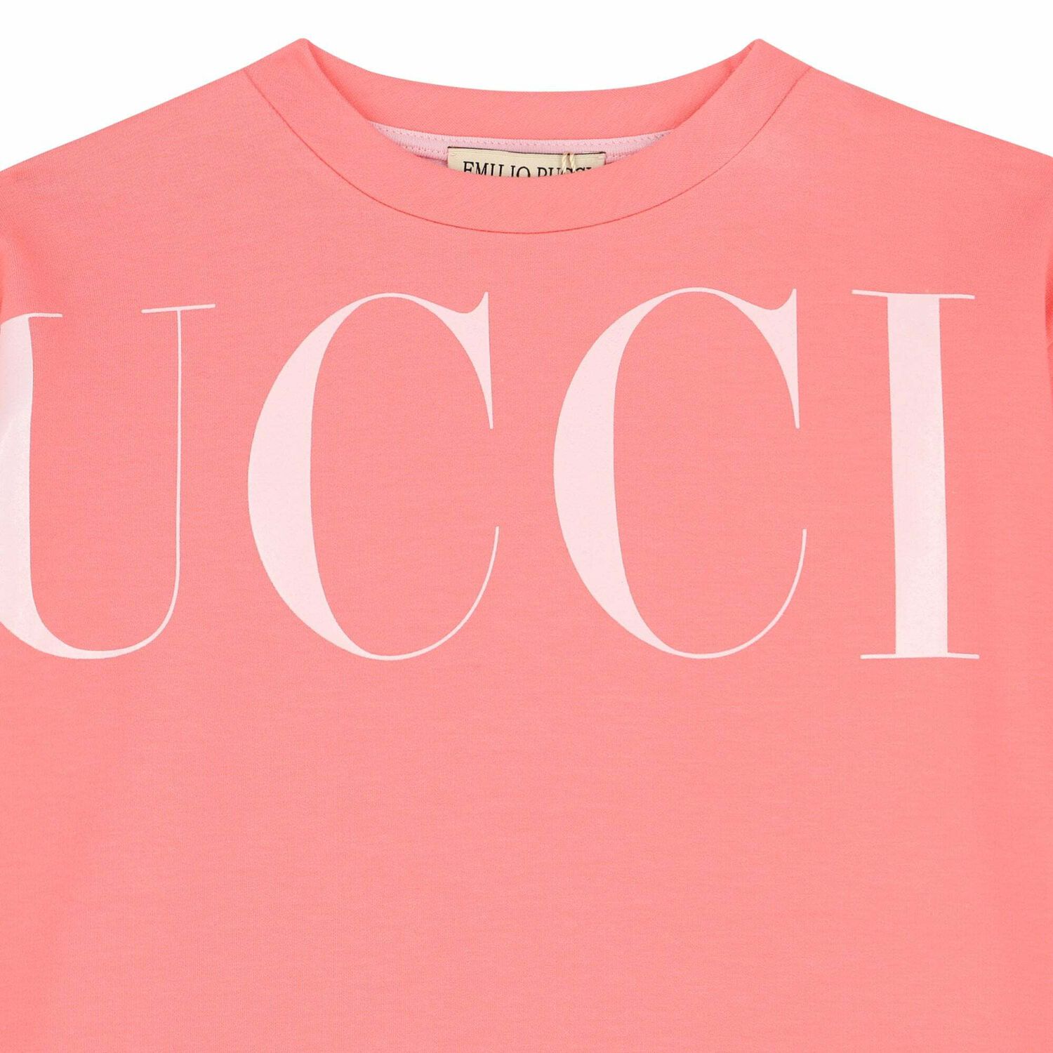 فستان بالشعار باللون الزهرى للبنات, 1, hi-res image number null