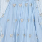 Girls Blue Hearts Tulle Dress, 1, hi-res