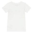 Girls White Logo T-Shirt, 1, hi-res