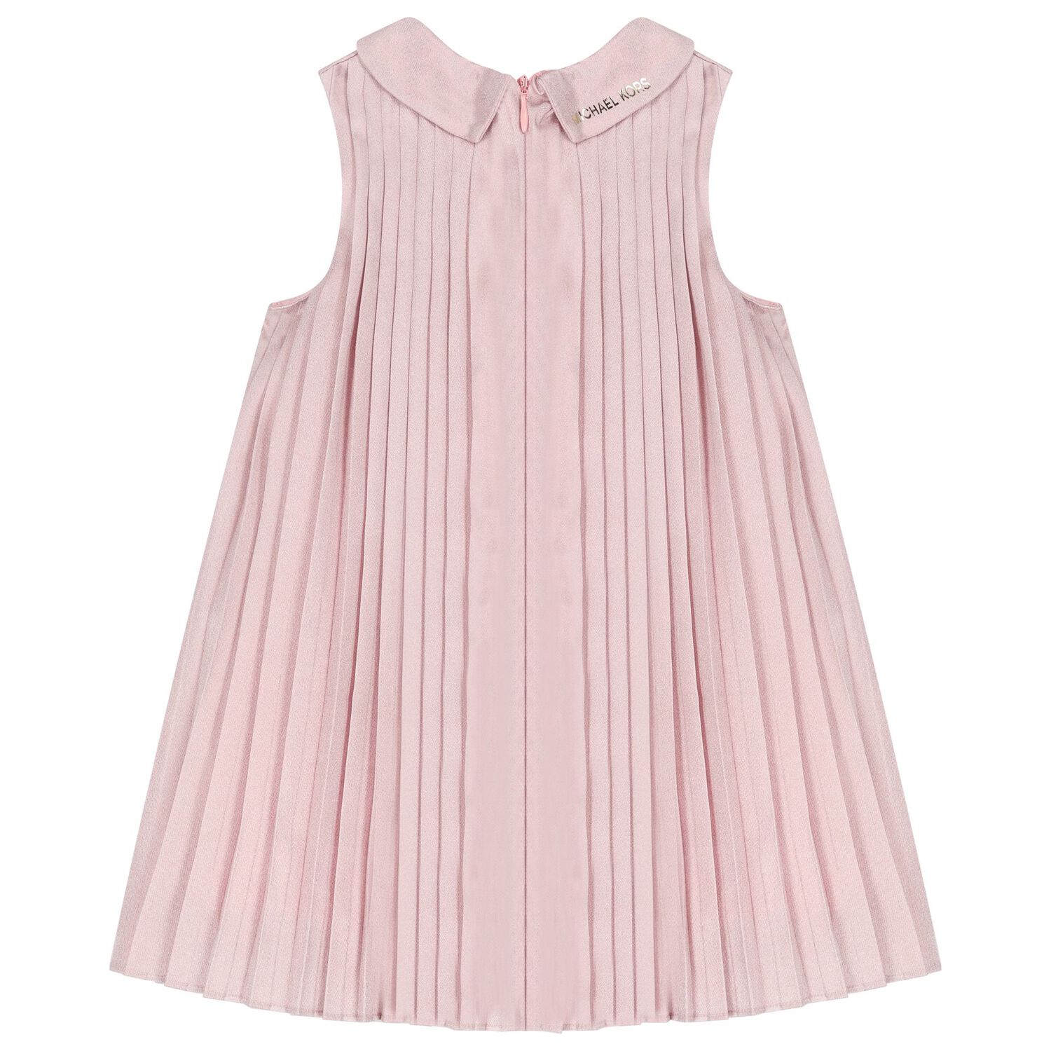 Younger Girls Pink Pleated Dress, 1, hi-res