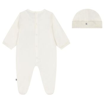 Ivory & Gold Logo Babygrow Gift Set