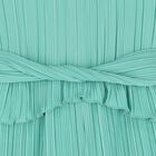 Girls Green Pleated Chiffon Jumpsuit, 1, hi-res