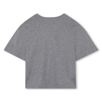 Girls Grey Logo T-Shirt