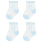 Baby Boys White & Blue Socks ( 2-Pack ), 1, hi-res