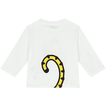 White Tiger Logo Long Sleeve Top