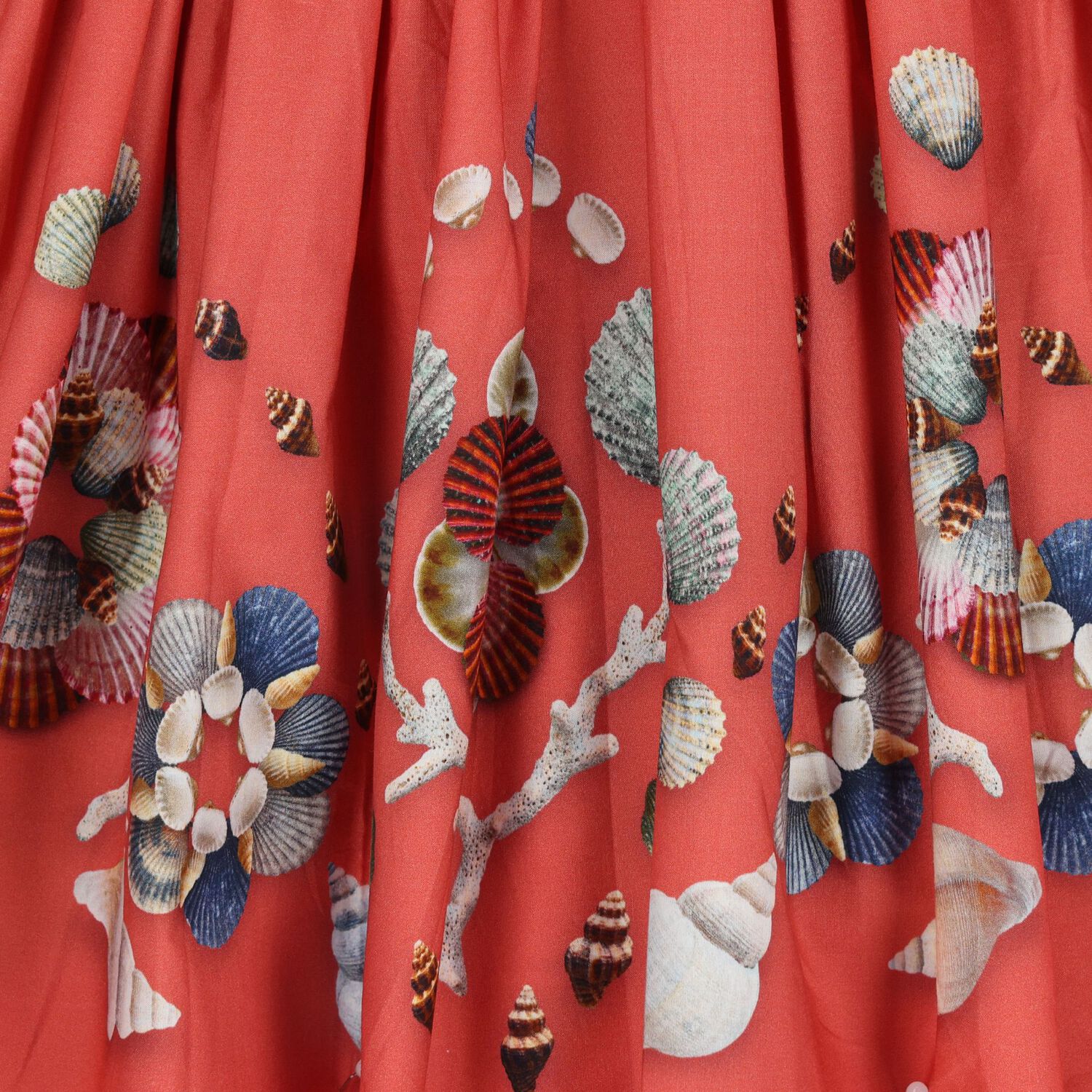 فستان بنات بطبعه اصداف باللون الوردى , 2, hi-res