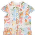 فستان بنات بطبعه الزهور باللون الازرق والوردى والابيض, 1, hi-res