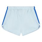 Younger Blue Logo Shorts Set, 1, hi-res