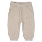 Younger Boys Beige & Navy Blue Tiger Logo Tracksuit, 1, hi-res
