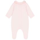 Baby Girls Pink Cotton Babygrow, 2, hi-res